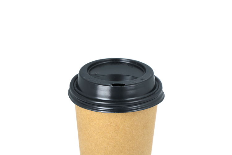 Zwarte koffiebeker deksels - 177cc