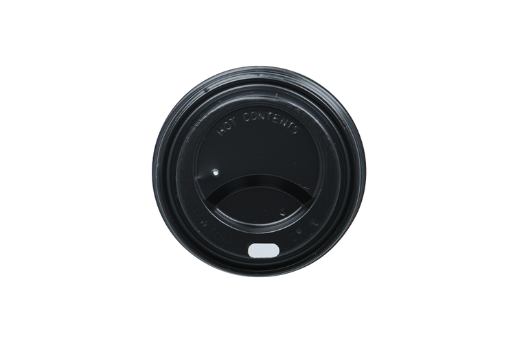 Zwarte koffiebeker deksels - Ø73 mm