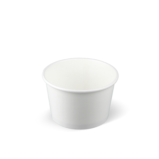 IJsbekers FSC® gecertificeerd karton wit - 120cc/4oz voorkant