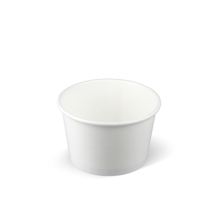 IJsbekers FSC® gecertificeerd karton wit - 120cc/4oz voorkant