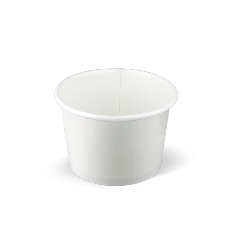 IJsbekers FSC® gecertificeerd karton wit - 230cc/8oz voorkant