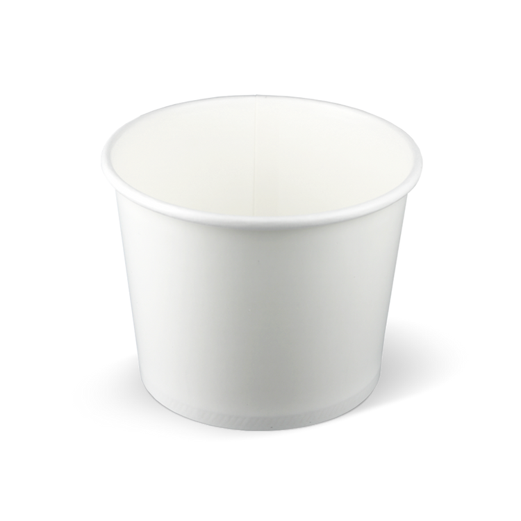 IJsbekers FSC® gecertificeerd karton wit - 300cc/10oz voorkant