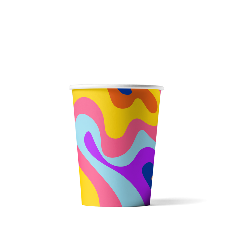 Cappuccinobekers bedrukken Full Color (CMYK) 230cc/8oz