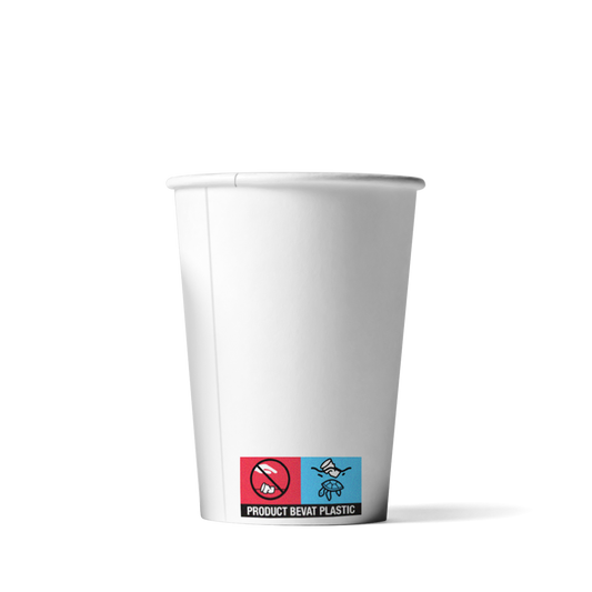 Lattebekers Wit 360cc/12oz achterkant