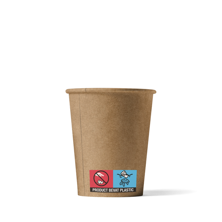 Koffiebekers KRAFT 180cc/7.5oz achterkant