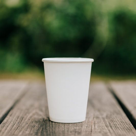 Koffiebekers - wit - Low PE - 150cc/6oz - 2.500 st/ds
