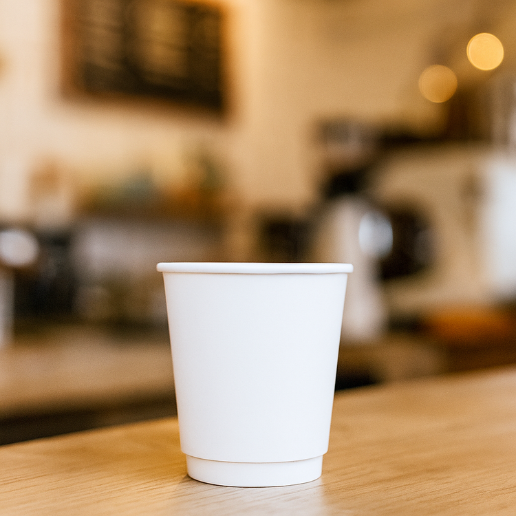 Cappuccinobekers - Double Wall - wit - 230cc/8oz - 500 st/ds