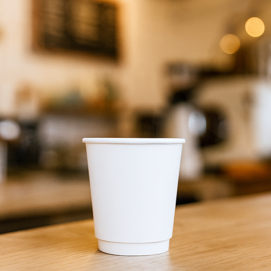 Cappuccinobekers - Double Wall - wit - 230cc/8oz - 500 st/ds