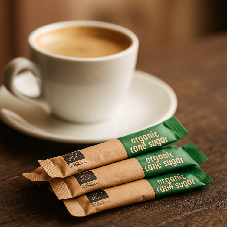 Rietsuikersticks - 4 gram - 1.000 stuks