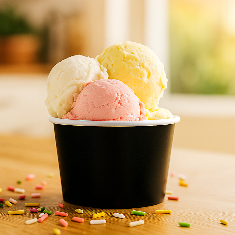 IJsbekers - FSC® - zwart - 300cc/10oz - 1.000 st/ds