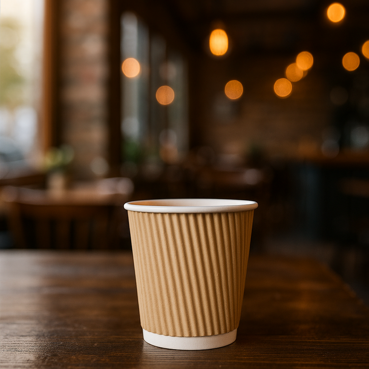 Koffiebekers - Ripple Wall - Kraft - 177cc/7oz - 500 st/ds