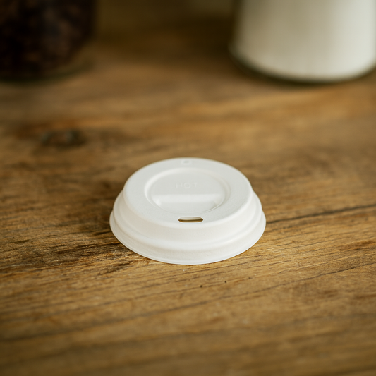 Koffiebeker deksels - suikerriet - 120cc Ø 62mm - 2.000 st/ds