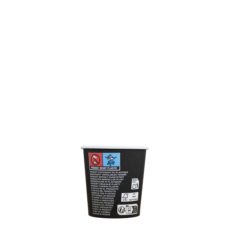 Espressobekers - FSC® - zwart - 120cc/4oz - 1.000 st/ds