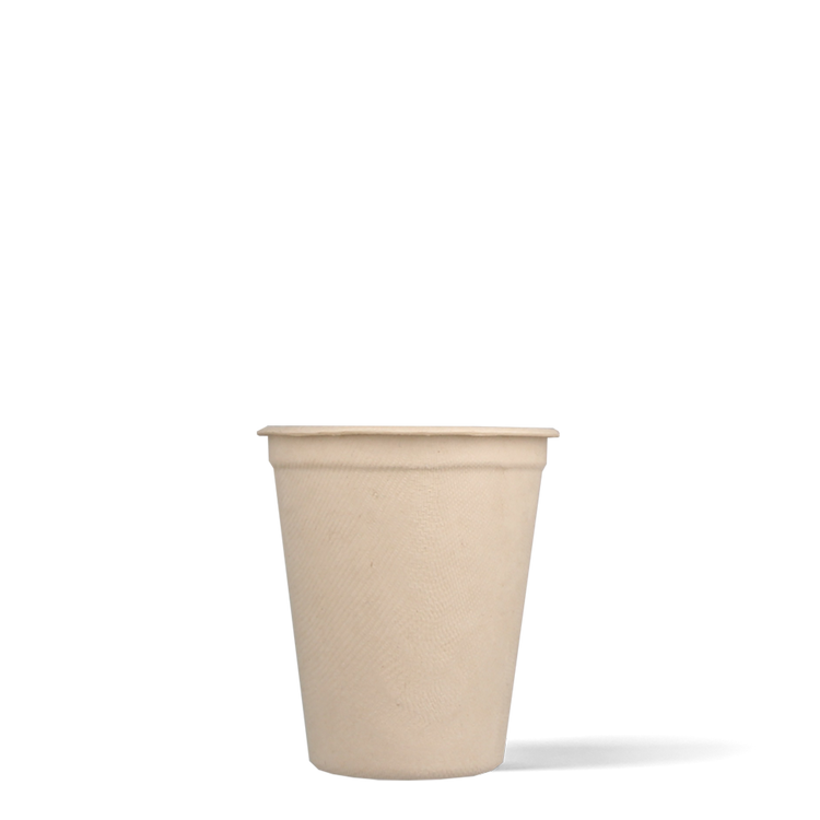 Cappuccinobekers - Bagasse Fiber Cups - créme - 230cc/8oz - 1.000 st/ds