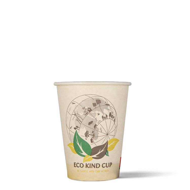 Lattebekers - Eco Kind Cup - suikerriet - biologisch afbreekbaar -  360cc/12oz - 1.000 st/ds