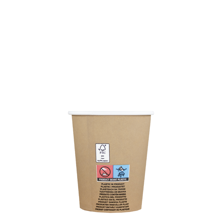 Cappuccinobekers - FSC® Kraft - 230cc/8oz - 1.000 st/ds