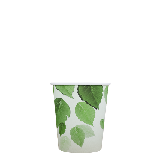 Cappuccinobekers - Green Line - biologisch afbreekbaar - 230cc/8oz - 1.000 st/ds