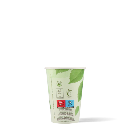 Koffiebekers - Green Line - biologisch afbreekbaar - 180cc/7.5oz - 1.000 st/ds