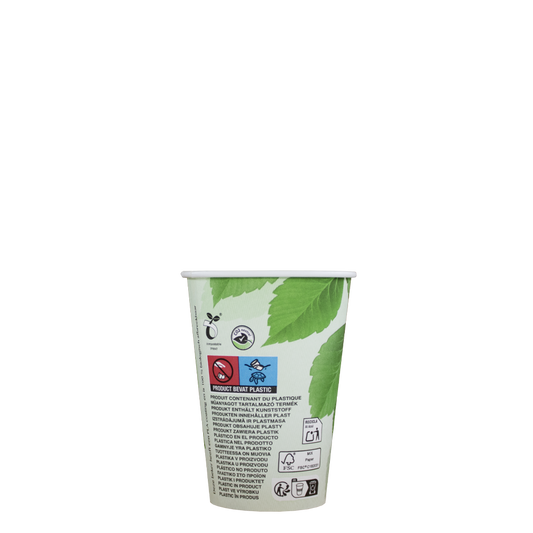 Koffiebekers - Green Line - biologisch afbreekbaar - 180cc/7.5oz - 1.000 st/ds