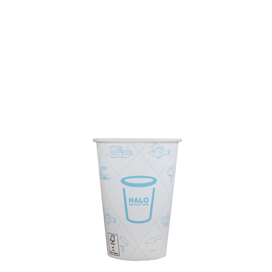Koffiebekers - Halo Recycle Cups - PE, FSC®, CO2-Neutraal - 180cc/7.5oz - 1.000 st/ds