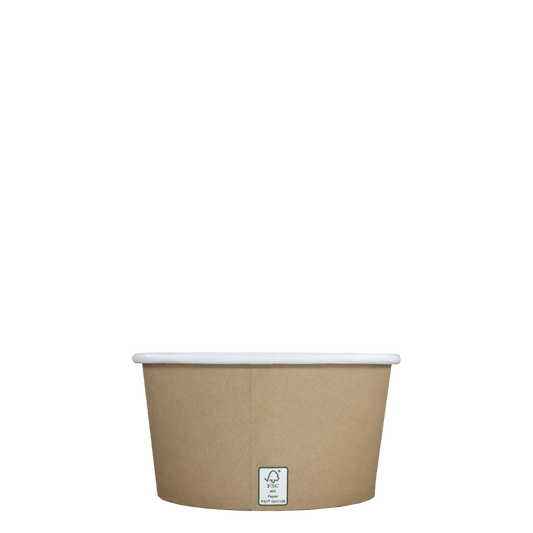 Soepbekers - PE - FSC® Kraft - 360cc/12oz Ø 113mm - 1.000 st/ds