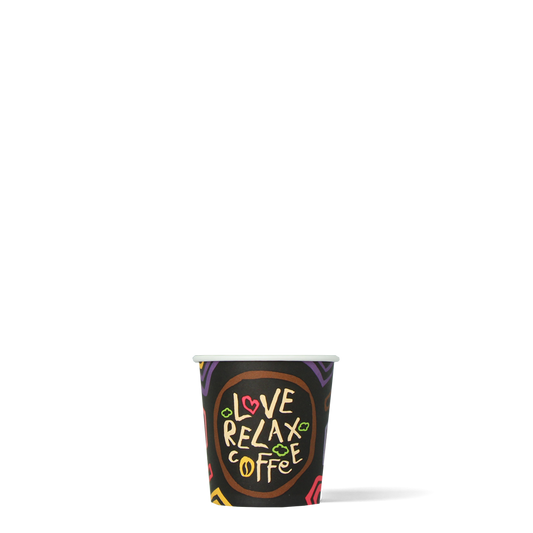 Espressobekers - Love, Relax, Coffee - FSC® - 120cc/4oz - 1.000 st/ds