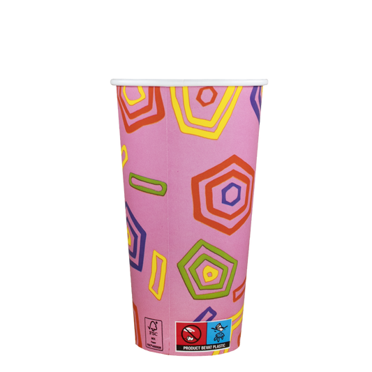 Milkshakebekers - Love, Relax, Drink - FSC® - 560cc/20oz - 500 stuks