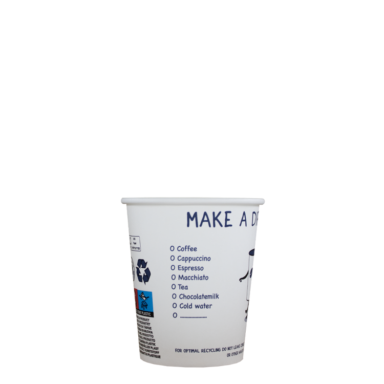 Cappuccinobekers - Make A Difference - FSC® - 230cc/8oz - 1.000 st/ds