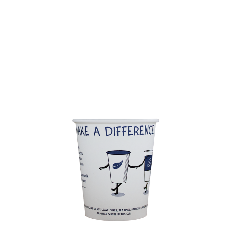 Cappuccinobekers - Make A Difference - FSC® - 230cc/8oz - 1.000 st/ds