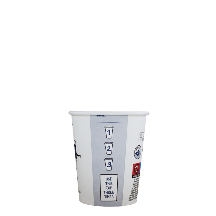 Cappuccinobekers - Make A Difference - FSC® - 230cc/8oz - 1.000 st/ds