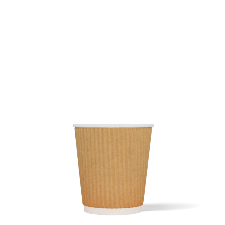 Koffiebekers - Ripple Wall - Kraft - 177cc/7oz - 500 st/ds