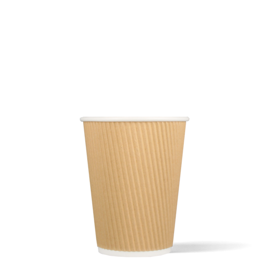 Lattebekers - Ripple Wall - Kraft - 360cc/12oz - 500 st/ds