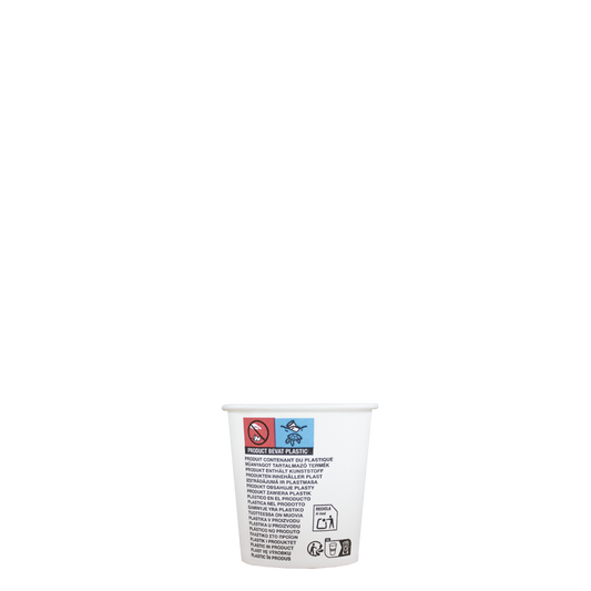 Espressobekers - wit - 120cc/4oz - 1.000 st/ds