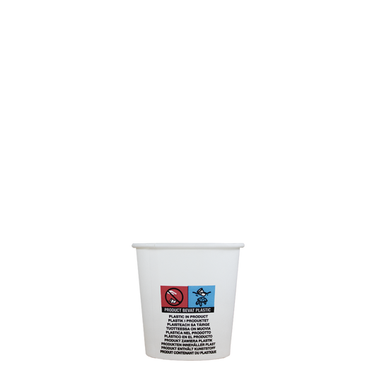 Espressobekers - wit - 120cc/4oz - 1.000 st/ds