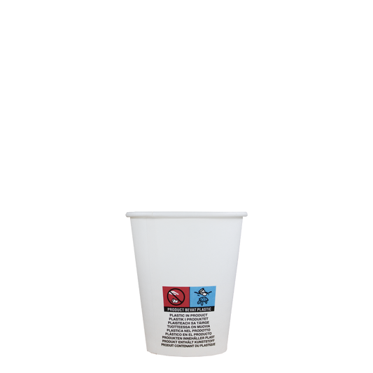 Koffiebekers - wit - Low PE - 150cc/6oz - 2.500 st/ds