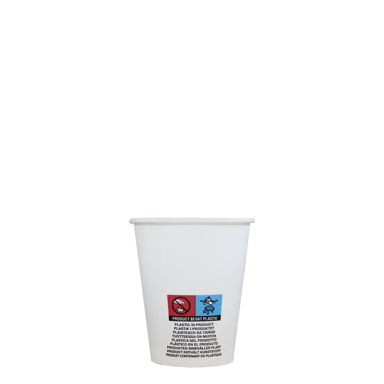 Koffiebekers - wit - Low PE - 150cc/6oz - 2.500 st/ds