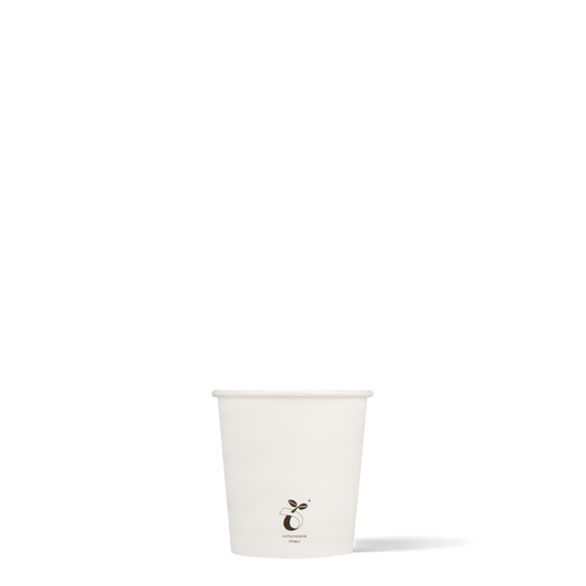 Espressobekers - biologisch afbreekbaar - wit - 120cc/4oz - 1.000 st/ds