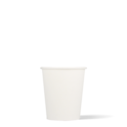 Cappuccinobekers - biologisch afbreekbaar - wit - 230cc/8oz - 1.000 st/ds