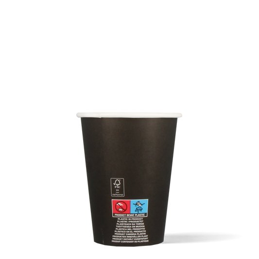 Lattebekers - FSC® - zwart - 360cc/12oz - 1000 st/ds