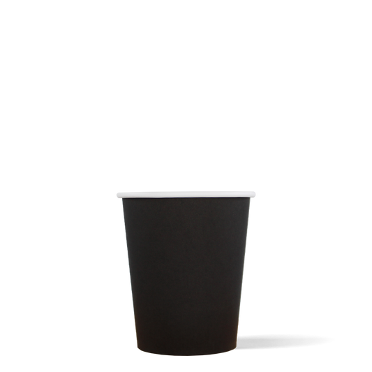 Cappuccinobekers - FSC® - zwart - 230cc/8oz - 1.000 st/ds
