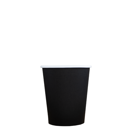 Cappuccinobekers - FSC® - zwart - 230cc/8oz - 1.000 st/ds