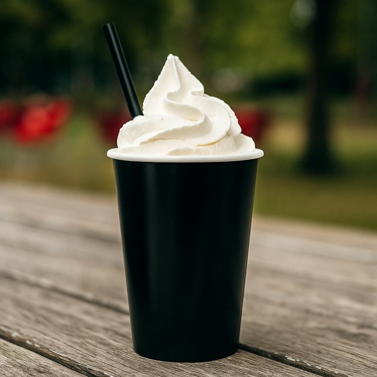 Milkshakebekers - FSC® - zwart - Ø90mm - 450cc/16oz - 500 st/ds