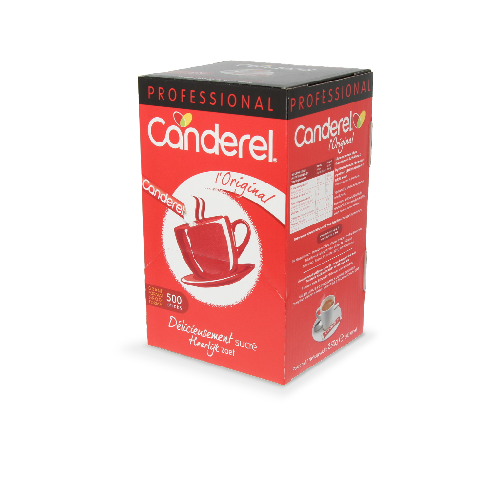 Canderel Sticks in Dispenser - 500 stuks (0,5g) dicht
