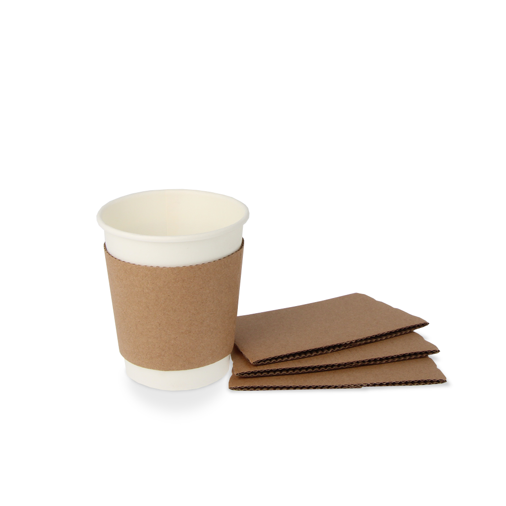 Kartonnen Koffiebeker Sleeves 8oz kartonnen beker