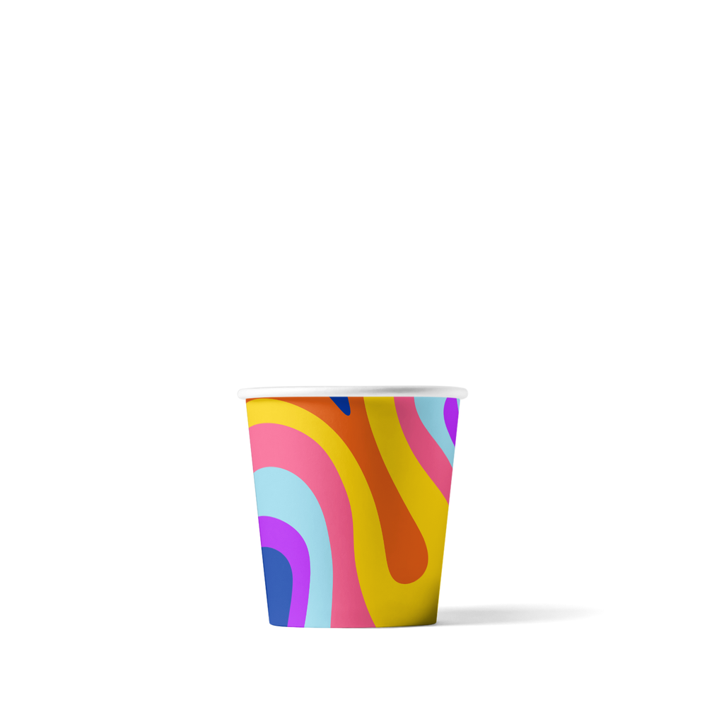 Espressobekers bedrukken Full Color (CMYK) 120cc/4oz 